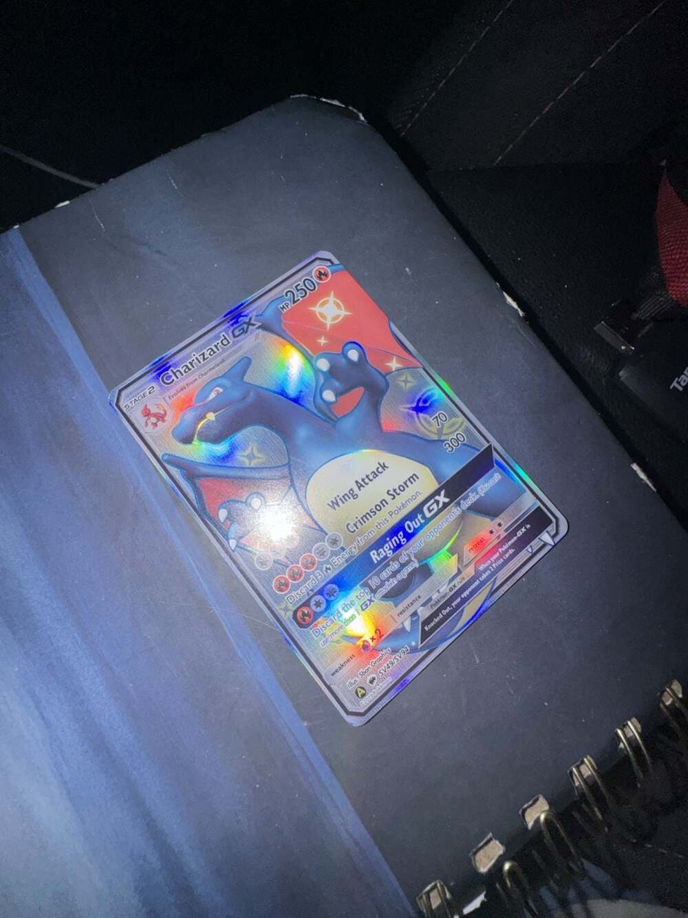 2019 Pokemon Sun & Moon Hidden Fates Shiny Vault SV49 Charizard GX Full Art